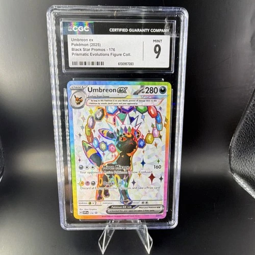 Umbreon ex 176 Pokémon CGC 9 Black Star Promo Prismatic Evolutions Holo