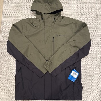 Columbia Hikebound II Omni-Tech Waterproof Jacket Men s M Olive Black NWT