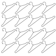 20 Pcs Mini Doll Clothes Rack Hangers for Dolls Travel Clothing