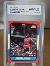 1996 Fleer Ultra Decade #U-4 MICHAEL JORDAN WCG 10 GEM Mint Card🐐🏀🏆