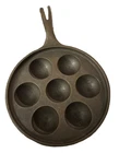 Vintage Griswold No 32 (962) Cast Iron Aebleskiver Danish Cake Pan
