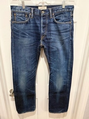 $400 SIMON MILLER M003COLUMBIA DARK INDIGO SELVEDGE SLIM STRAIGHT JEAN 34 W36X30
