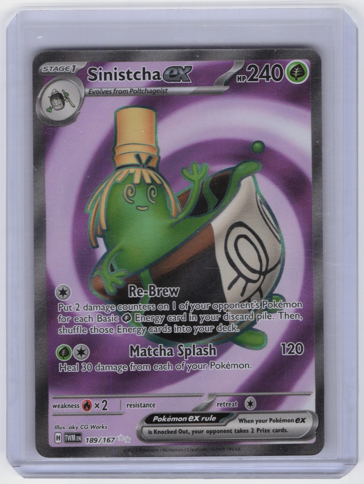 Sinistcha ex Ultra Rare SV06: Twilight Masquerade 189/167 NM