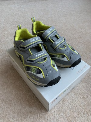GEOX Lights Blinkschuh SHUTTLE BOY Sportschuhe Jungen grau/gelb Gr. 33 neuwertig