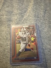 2025 Topps Chrome Football Dawson Knox #33 Leather Football Refractor SP