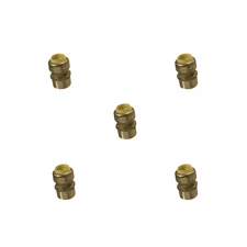 5 Pack XFITTING 1/2" Push Fit x 1/2" Female NPT Adapter, Lead Free Brass