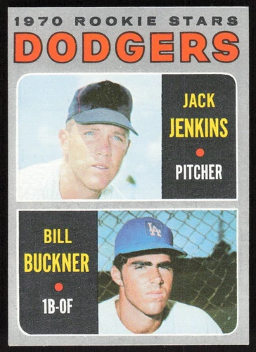 1970 Topps #286 Dodgers 1970 Rookie Stars (Jack Jenkins / Bill Buckner) RC -