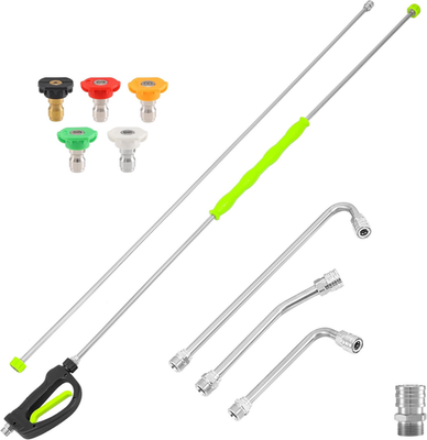 #ad 120#x27;#x27; Pressure Washer Extension Wand with Handle Gun 4000 PSI Stainless Steel $95.13