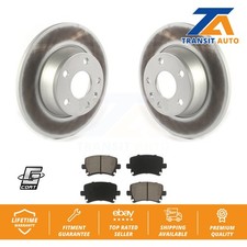 [Rear] Coated Disc Brake Rotors And Ceramic Pads Kit For Audi TT Quattro