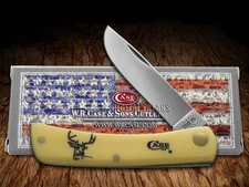 Case xx Sodbuster Jr Deer Scene Etched Yellow Synthetic 1/600 Knife