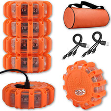 USB Rechargeable LED Road Flares Emergency Lights-Roadside Warning Car Safety Be