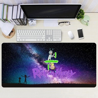 XXL Gaming Mauspad Großformat Sci-Fi Anime 14. Rick and Morty Design für Gamer
