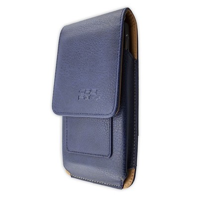 caseroxx Outdoor Tasche für Alcatel One Touch Pop 3 (5,5) in blau aus Echtleder