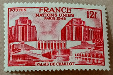 5D1-Timbre France YT 818 neuf * année 1948 "palais de chaillot"