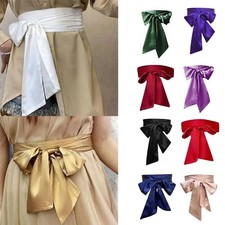 Thick Wedding Satin Sash Belt for Special Occasion Dress Bridal Sash