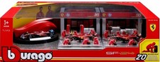 1/43 Burago Deluxe Ferrari HP Formula 1 Team Racing Paddock Set, Cars  Pit Crew