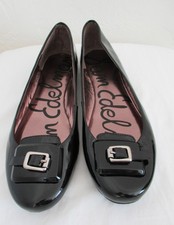 Sam Edelman Patent Leather Casey Flats shoes Black 6M New without box