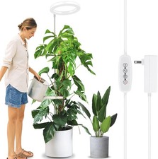 10" Grow Light For Indoor Plants Full Spectrum Plant Lamp With160 Leds 4h/8h/12h