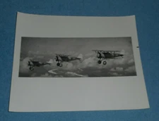 Vintage Photo Boeing F2B-1 Biplane Aircraft Navy Aerobatics Team Three Sea Hawks