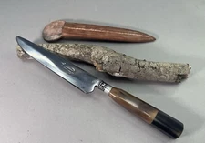 J.M. Mailhos Uruguay Facon Gaucho Knife Sheath Vintage Alpaca Argentine Dagger