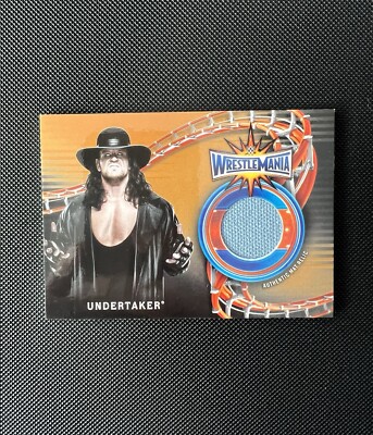 Undertaker WWE 2018 Topps Wrestlemania 33 WM Mat Relic Bronze /99 Main Event