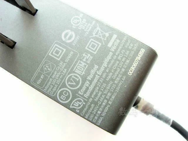 Wall Charger AC Power Adapter 1735 24W 15V For Microsoft Surface Pro 4 5 6 GO - Image 2 of 4