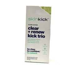 SkinKick Clear  Renew Kick Trio Cleanser Lotion and Serum - 3ct - Exfoliant