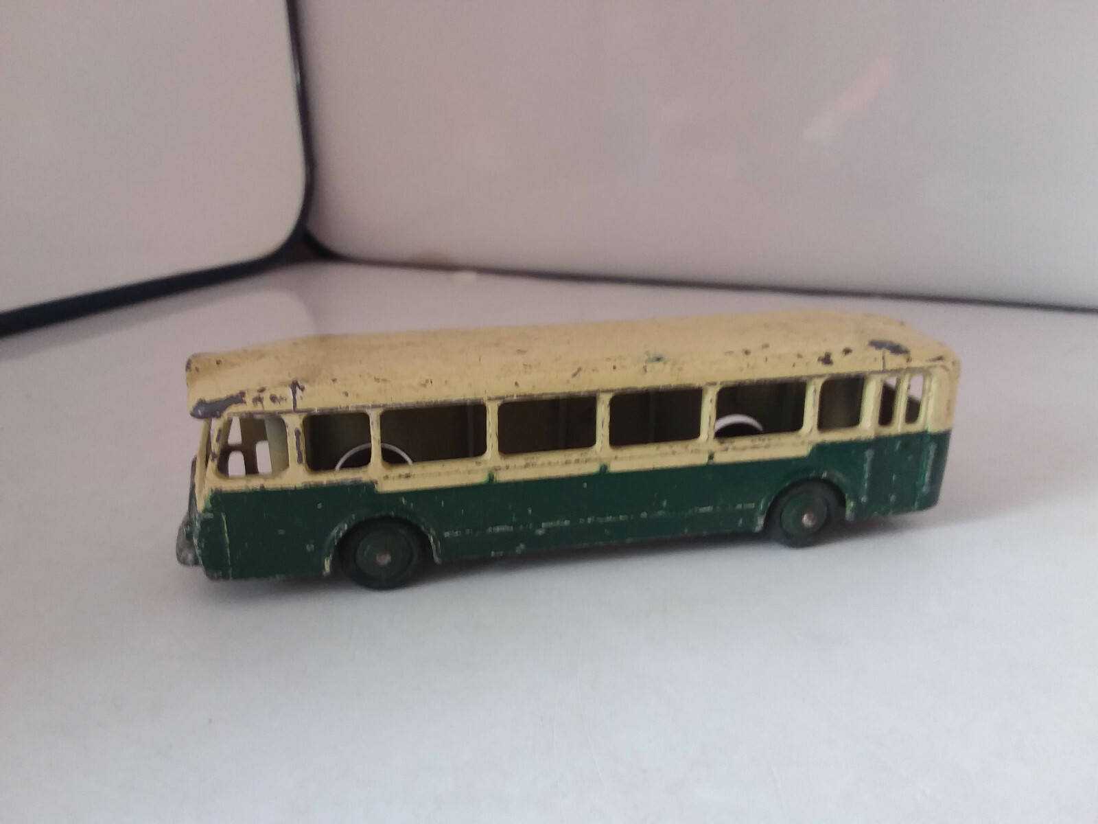 当時物 DINKY AUTOBUS PARISIEN パリジャンバス DUNLOPタイヤ 難有 ジャンク 箱無 約11.5cm フランス製 ハレ