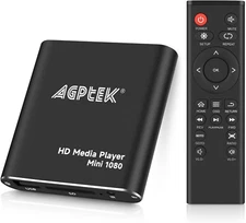HDMI Media Player, Black Mini 1080P Full-Hd Ultra HDMI Digital Media Player for 