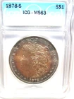 1878-S MORGAN SILVER DOLLAR ICG MS63