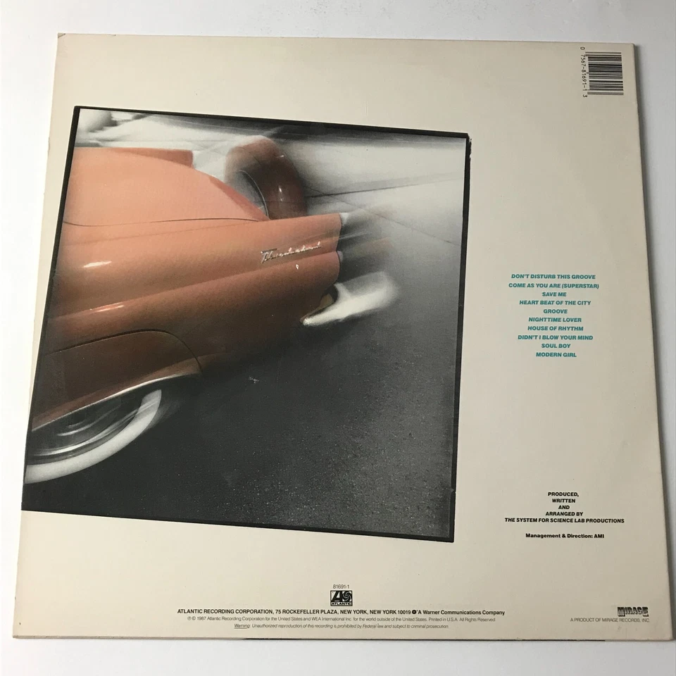 The System - Don't Disturb This Groove LP Vinyl Record - 81691-1  EX/EX Foto 2 de 4