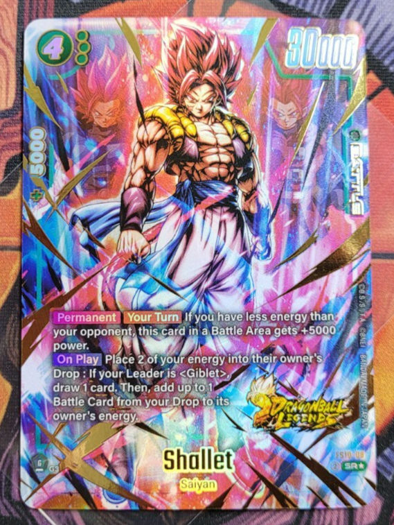 Shallet FS10-08 Bonus Pack Gold Art Dragon Ball Legends Promo Card