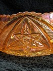 Brockwitz-Karhula-EDA Curved Star 5" Bowl in Marigold Carnival 1930's — photo 4
