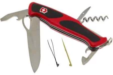 Victorinox Swiss Army RangerGrip 61 Swiss Army Knife, Red/Black 0.9553.MC