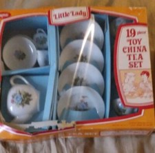 Little Lady Jaymar 19 piece Toy China Tea Set Japan Missing 2 Pieces Vintage