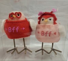2023 Target Valentines Spritz 2pk Mini Fabric Bird BFF Decor Love Set Pair 4in