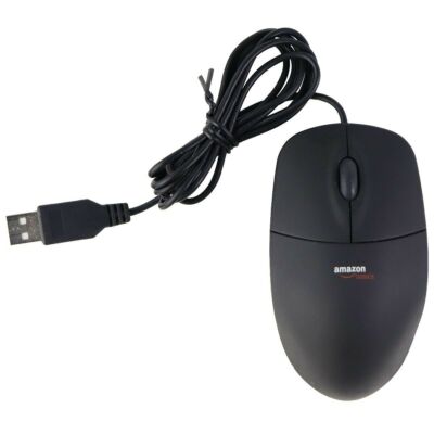 AmazonBasics 3-Button USB Wired Mouse (Black)