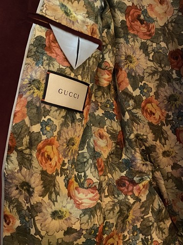 Gucci , Original Blazer/Jacke Gucci Gr.50 Samt weinrot Neu NP 1850£ - Bild 2 von 6