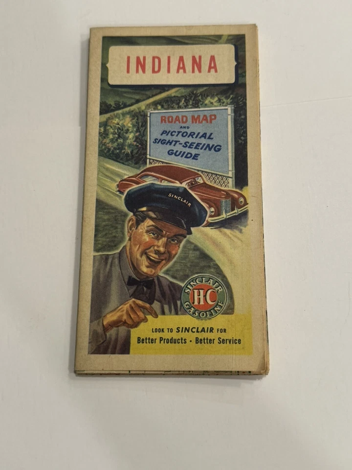 SINCLAIR HC GASOLINA INDIANA HOJA DE RUTA Y GUÍA TURÍSTICA DE COLECCIÓN AÑOS 40* B119 Foto 2 de 4