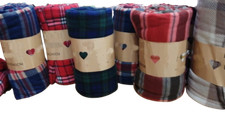 Set da 3 pezzi Plaid pile morbido soffice leggero trama scozzese. Varie misure