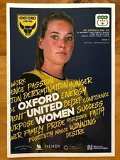Oxford United Women v Hounslow F.C. - WS3 League Programme - Played 08/10/2019