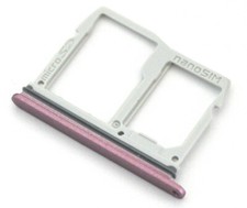OEM CRICKET LG STYLO 5 LM-Q720CS REPLACEMENT PINK MICRO SD SIM CARD TRAY