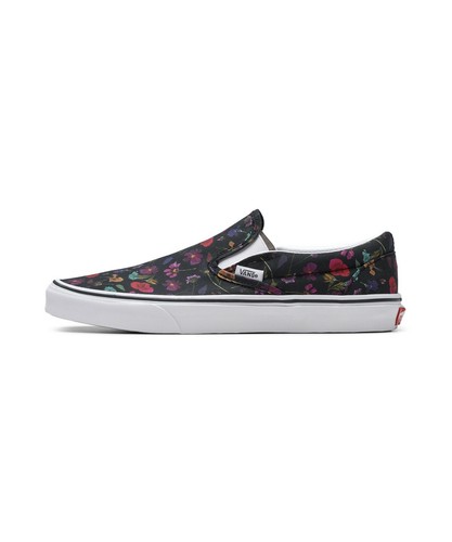 vans flower slip ons