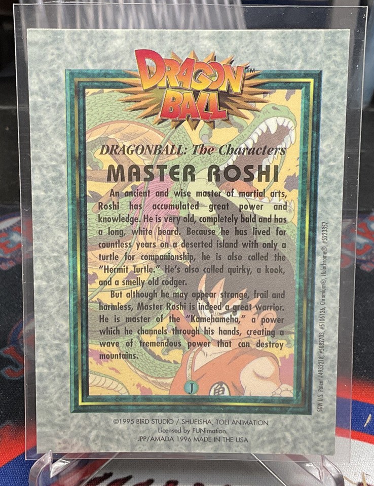 1995 Bird Studios Dragon Ball Z TCG Master Roshi Vintage Chromium ...