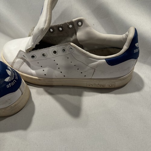 Adidas ‘Stan Smith Size 5 1/2 Blue/White - Picture 14 of 19