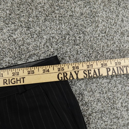 Ralph Lauren Suit Mens 54 Black Gray Wool Jacket Coat Blazer Trouser Pants 50X30 - Picture 5 of 23