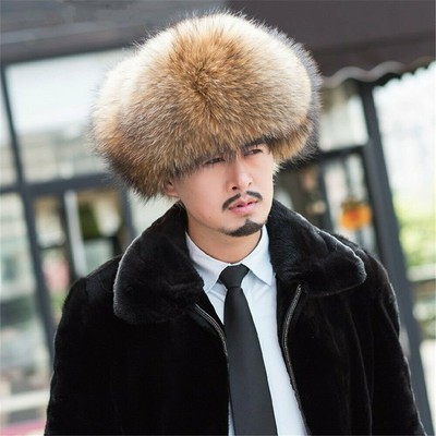 Fur Shapka Ushanka Hat Siberian Type 