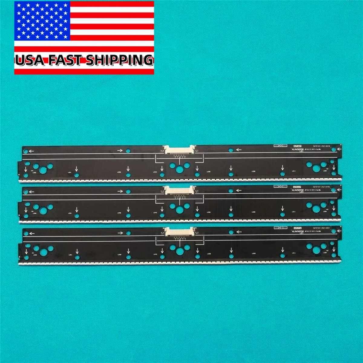 3x LED Hintergrundbeleuchtung Streifen Für Sony 55X9000C 55X9005C TV