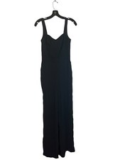 H M Jumpsuit 4 Black Sleeveless Wide Leg With Pockets