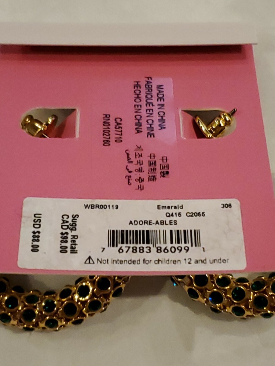 Kate Spade New York Adore-Ables Hoop Earrings NWT $88 | eBay